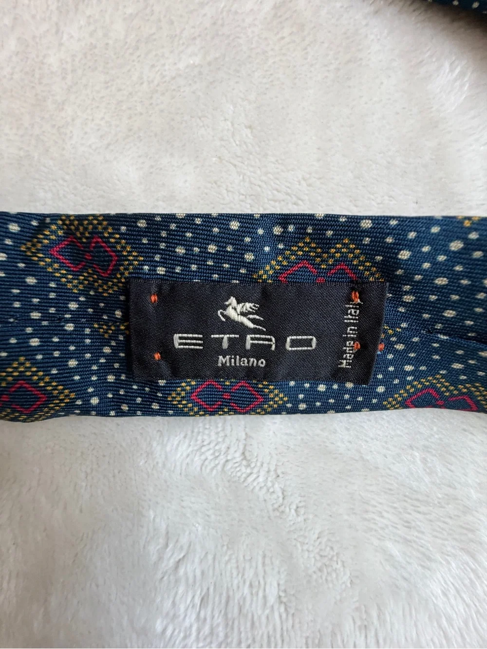 Vintage ETRO Milano Silk Foulard Necktie – Made in Italy